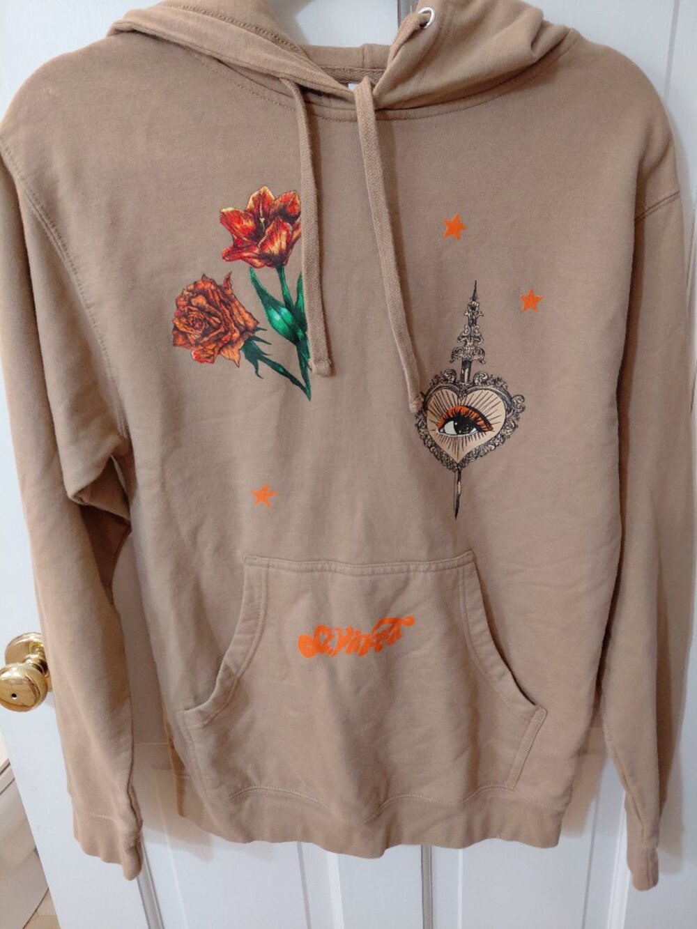 St. Vincent printed, pull-over hoodie